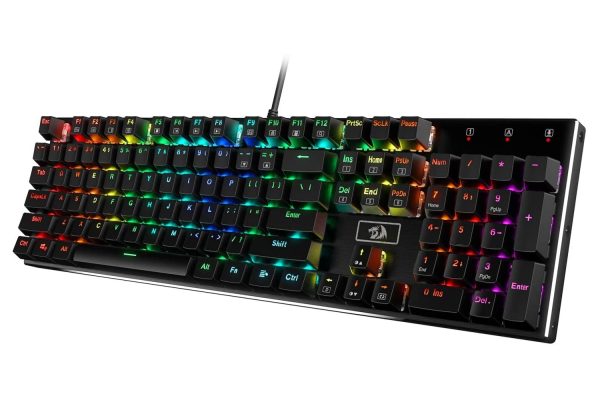 کیبورد مکانیکال گیمینگ ردراگون Devarajas K556 RGB Brown Switch
